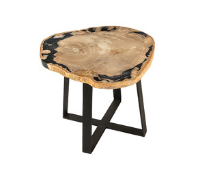 Кофейный стол из окаменелого дерева
