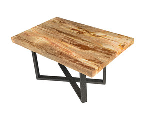 Журнальный стол из окаменелого дерева