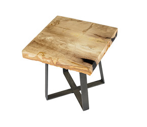 Кофейный стол из окаменелого дерева